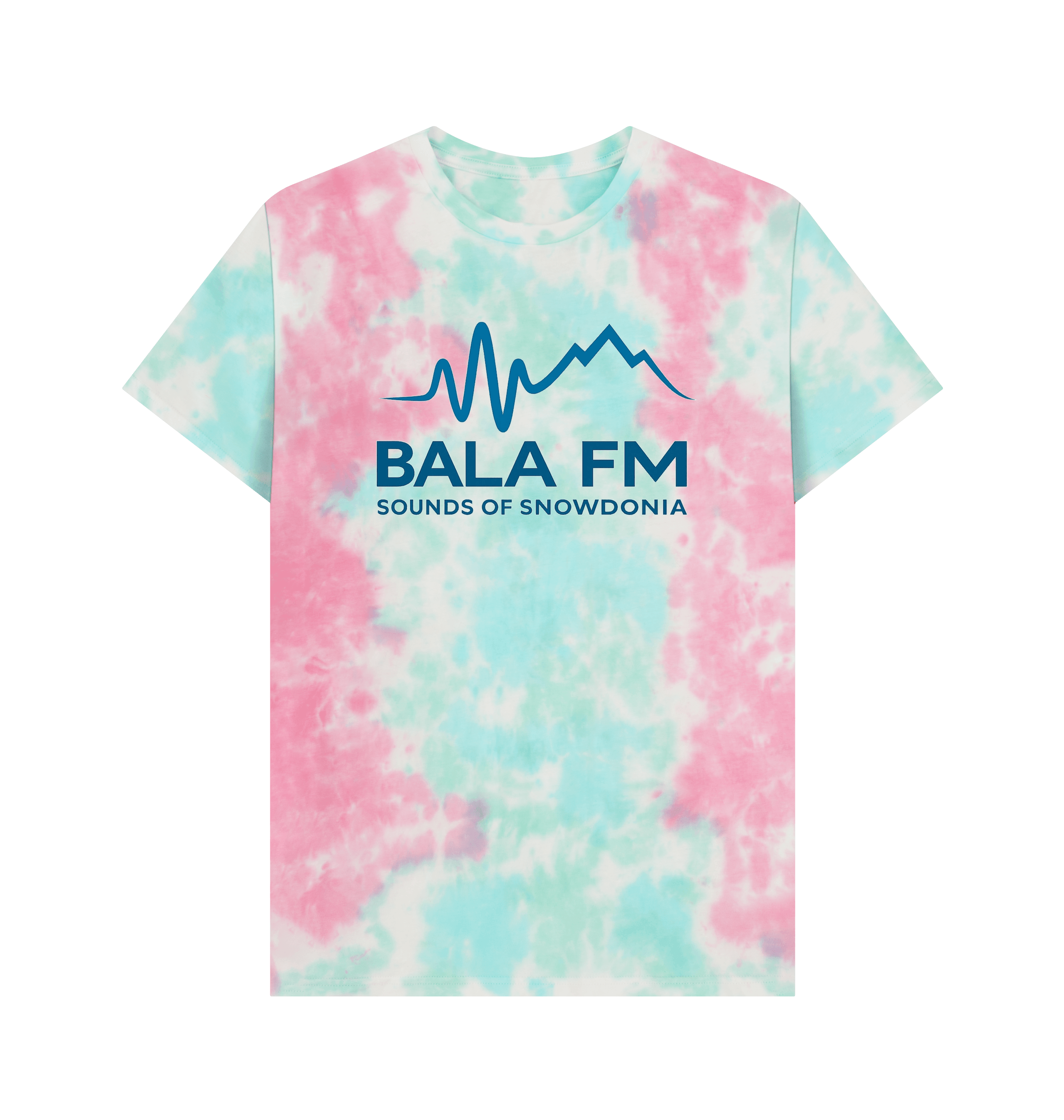 Pastel Tie Dye Printed Premium T-Shirt Front