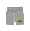 Athletic Grey Printed Mens Shorts Front