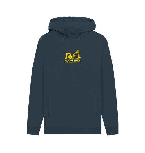 Navy Printed Hoody Front