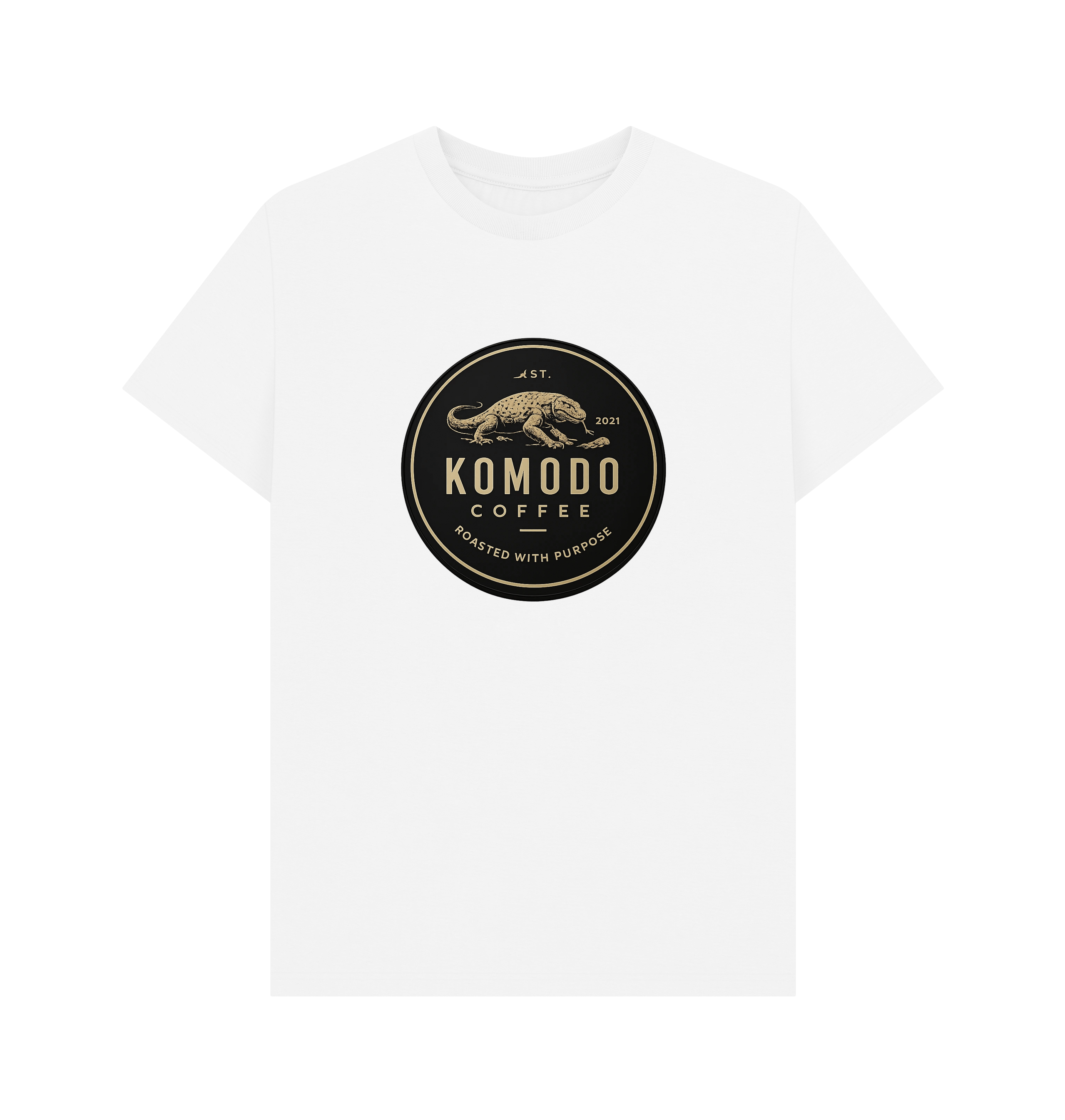 White Printed T-shirt Front