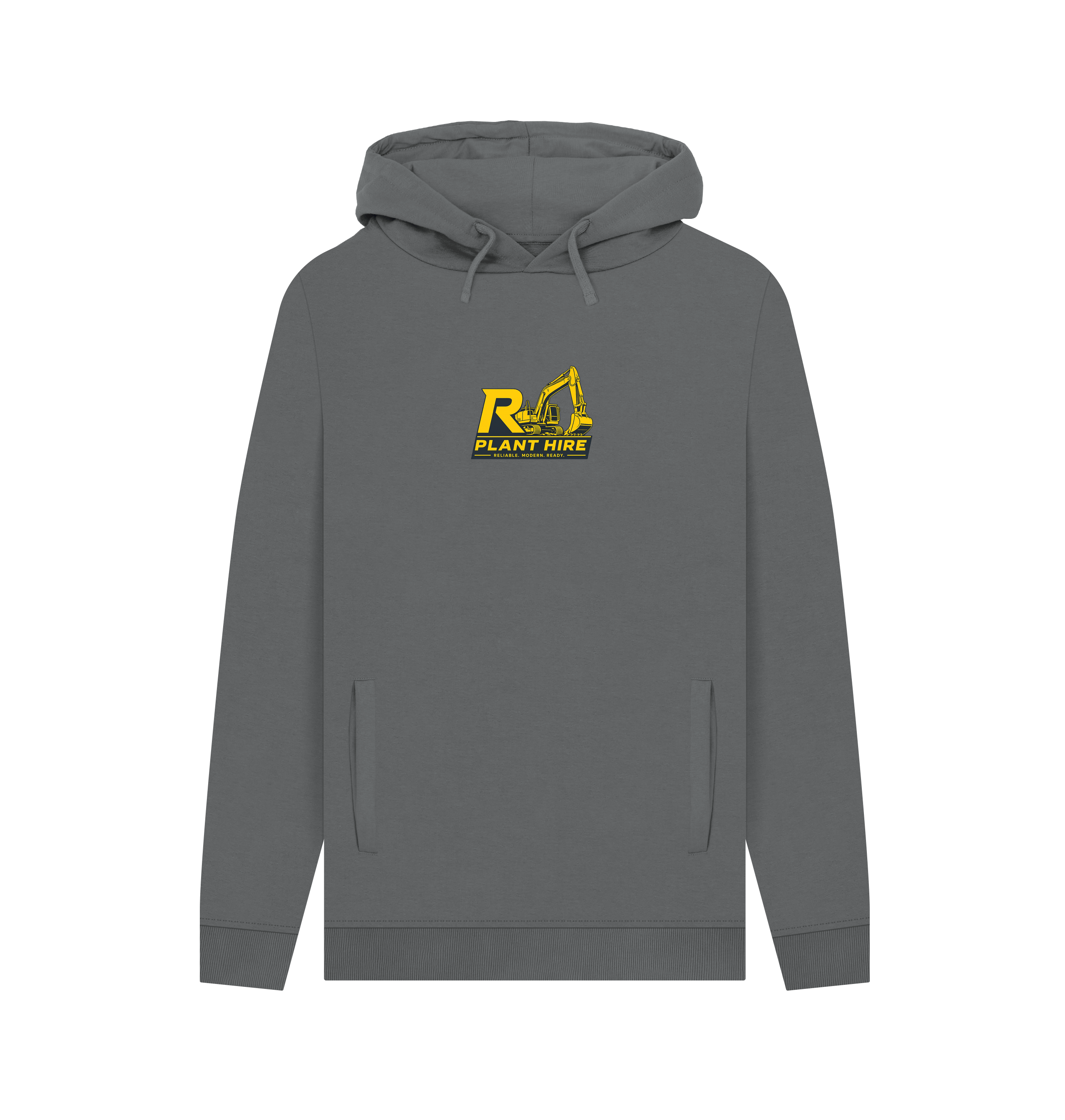 Slate Grey Printed Hoody Front