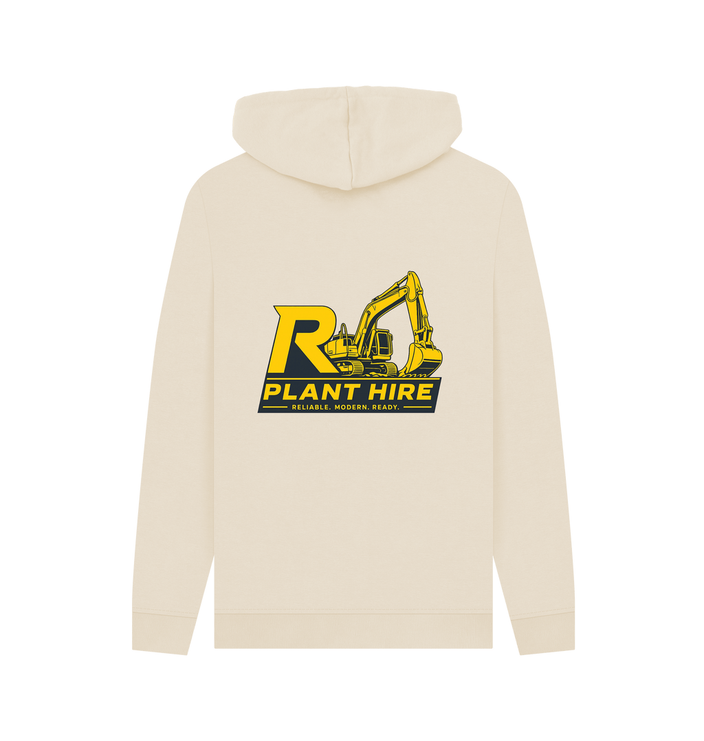 Oat Printed Hoody Back