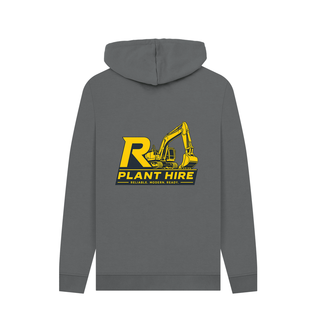 Slate Grey Printed Hoody Back